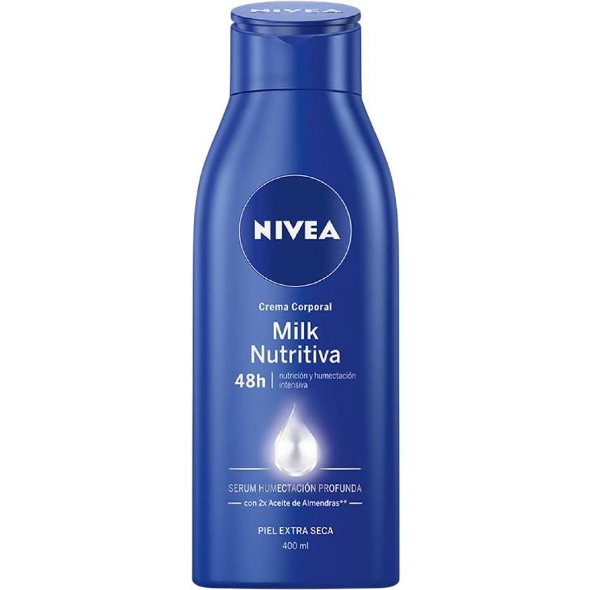 Crema Corporal Nivea Milk Nutritiva Piel Extra Seca 400 ml